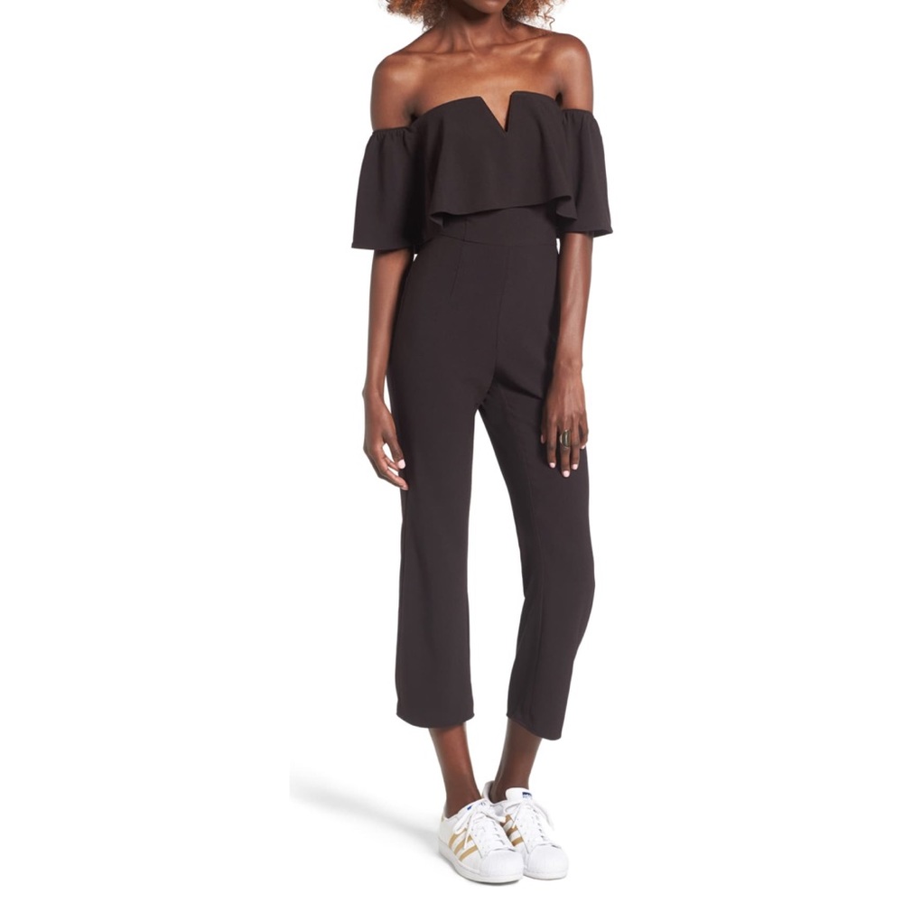 Leith Strapless Off The Shoulder Jumpsuit